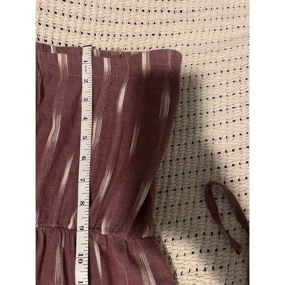 Kavu Large Long Maxi Dress With POCKETS Rusty Red Geometric Print - Picture 12 of 16